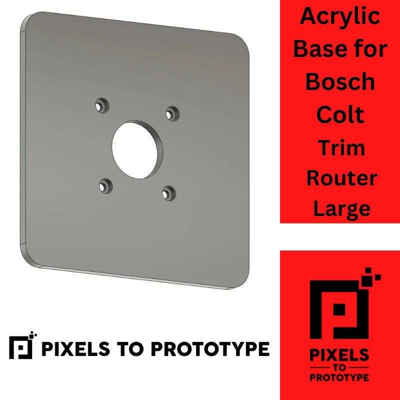 Acryl Basis Für Bosch Colt Trim Fräser Large 6 in X - Pixels Nach Prototyp von PixelsToPrototype