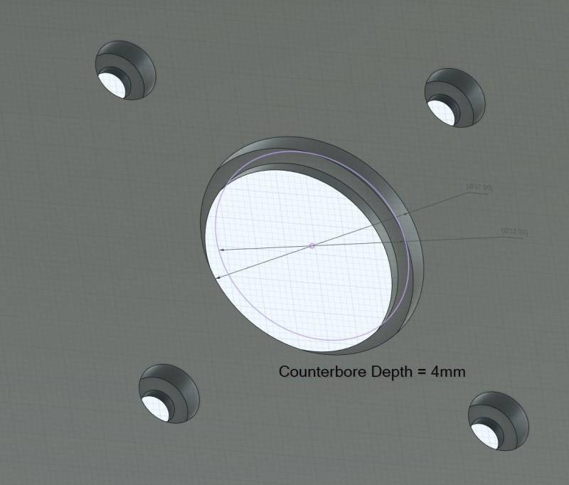 Acryl Basis Für Dewalt Dw611 Und 20V Dcw600B Trim Fräse Large - 6 in X Pixel Nach Prototyp von PixelsToPrototype