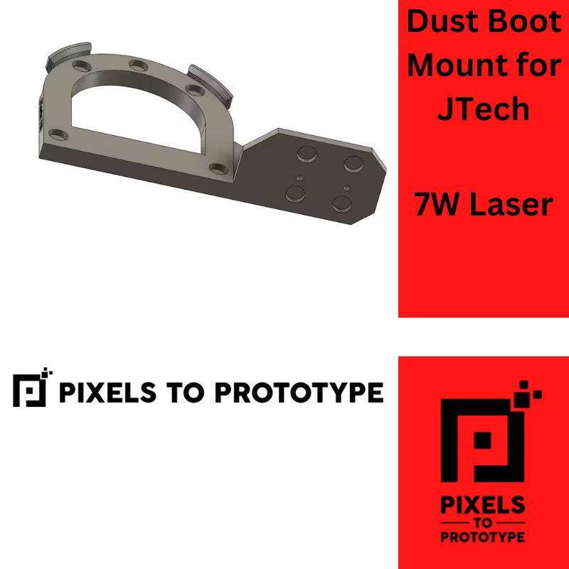 Pixels To Prototype Dust Boot Halterung Für Jtech 7W Laser von PixelsToPrototype