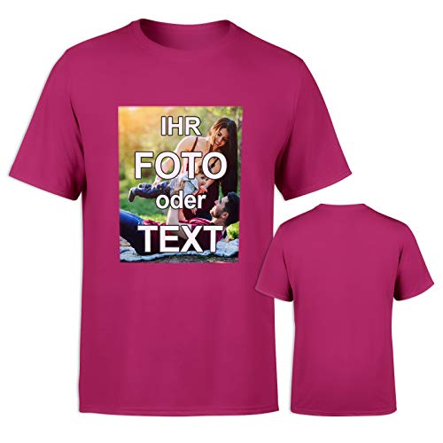 T-Shirt selbst gestalten * Pink in S * Bedruckt mit eigenem Foto Text Logo Name * ringgesponnene Baumwolle * viele Farben und Größen T-Shirt selbst gestalten * Pink in S * Bedruckt mit eigenem Foto Text Logo Name * ringgesponnene Baumwolle * viele Farben und Größen von PixiPrints.com