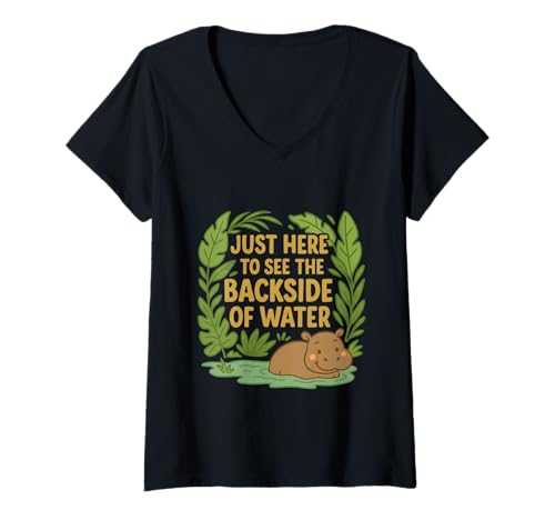 Damen Dschungel Themenpark Geschenk T-Shirt mit V-Ausschnitt Damen Dschungel Themenpark Geschenk T-Shirt mit V-Ausschnitt von Pixie Dust & Memories