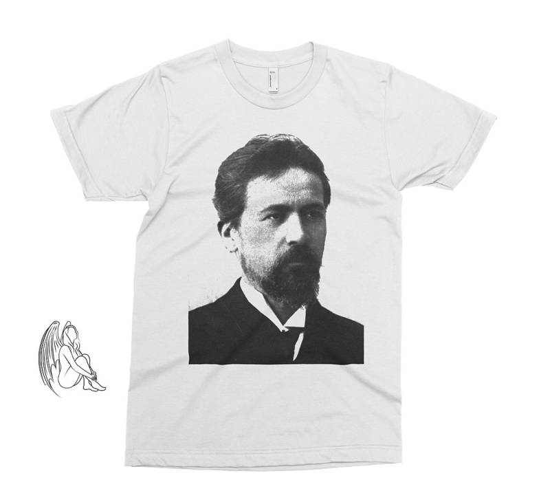 Anton Tschechow T-Shirt, Theaterstücke, Schriftsteller, Autor, Literatur, Tolstoi, Dostojewski, Puschkin, Süßes Geschenk von PixieApparelShop