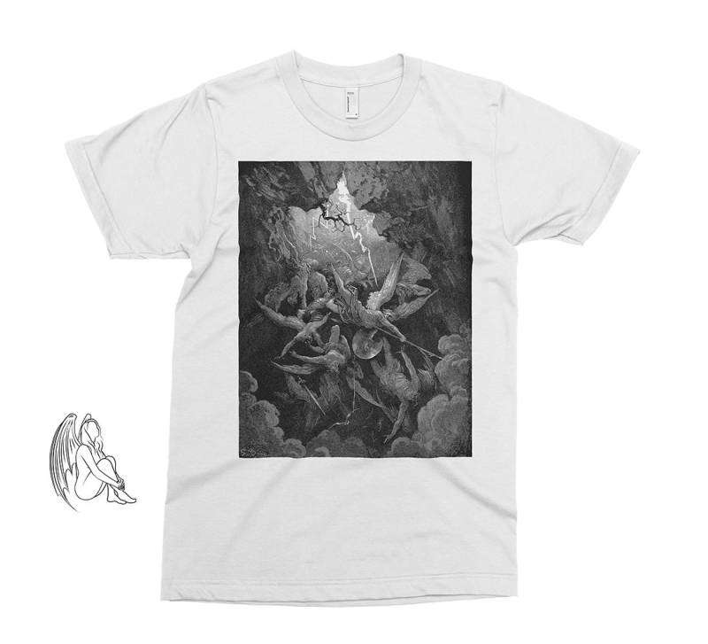 Inferno - Mouth Of Hell Gustave Dore T-Shirt, Dante, Kunst, Holzschnitt, Gravur, Renaissance, Dore, Süßes Geschenk von PixieApparelShop