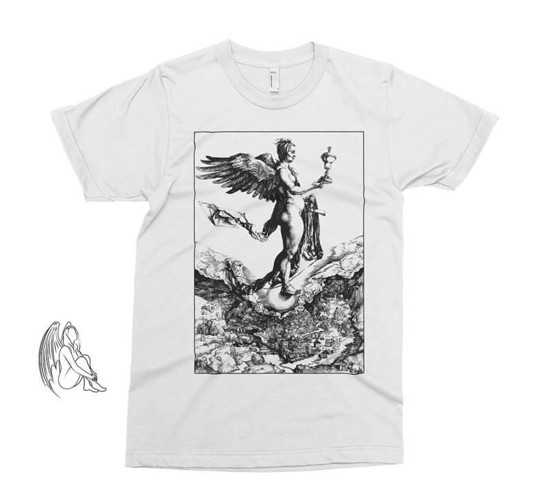 Nemesis - Albrecht Dürer T-Shirt, T-Shirt, Dürer, Künstler, Kunst, Holzschnitt, Gravur, Renaissance, Gustave Dore, Süßes Geschenk von PixieApparelShop