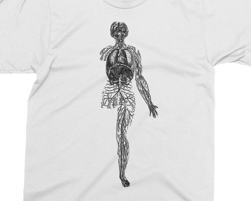 Topographie Der Eingeweide 02 - Andreas Vesalius T-Shirt, Geschenk Für Medizinstudent, Arzt, Anatomie Shirt, 16 von PixieApparelShop