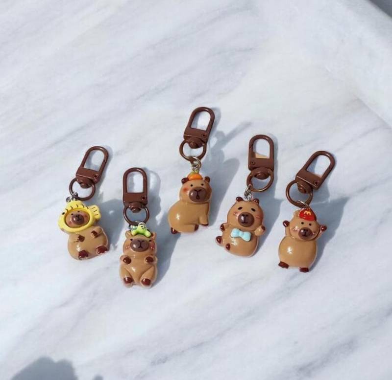 Cute Capybara Keychain, Bag Chain, Sweet Birthday Gift Adult Children von PixiePopGifts
