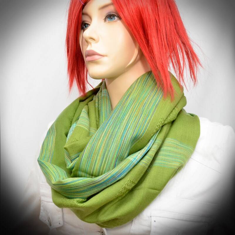 Green Infinity Schal - Schleife Kappe von Pixiesdance