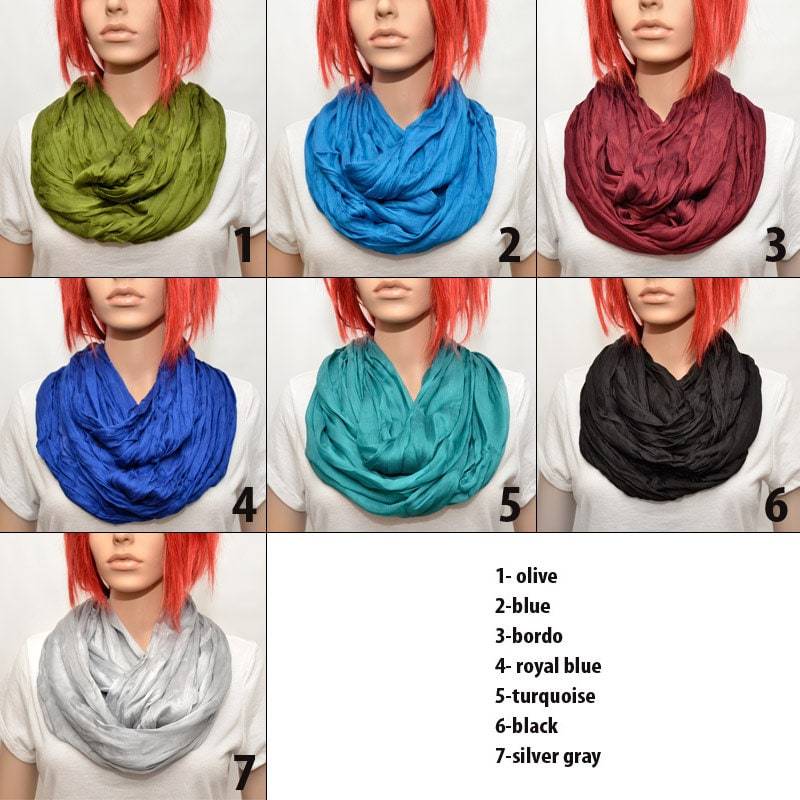 Seidenschal - Infinity Schal Silk Scarf von Pixiesdance