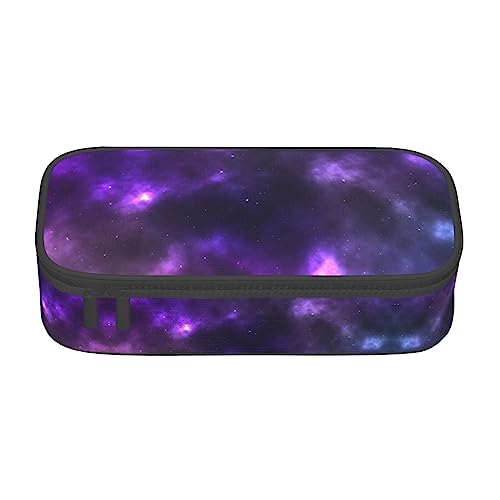 Federmäppchen mit großem Fassungsvermögen und mehreren Ideal für Schule und Reisen, perfekt für Schreibwaren, Malerei, Flamingo, Magic Galaxy Sky Purple, Einheitsgröße, Taschen-Organizer von Pixole