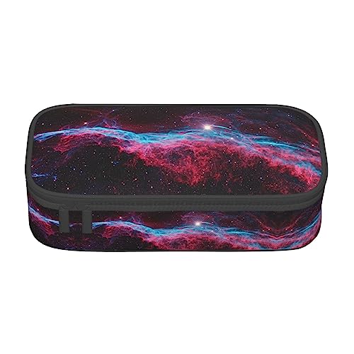 Federmäppchen mit großem Fassungsvermögen und mehreren Ideal für Schule und Reisen, perfekt für Schreibwaren, Paar, Papageien, Olivgrün, Universe Galaxy, Einheitsgröße, Taschen-Organizer von Pixole