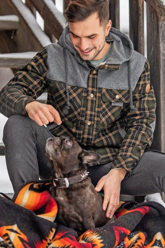 Piz Palü Outdoorjacke Hemdjacke Herren - TACHERTING - oliv von Piz Palü