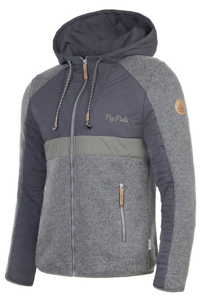 Piz Palü Outdoorjacke Outdoorjacke Herren - REDWITZ - grau/nadelgrün von Piz Palü