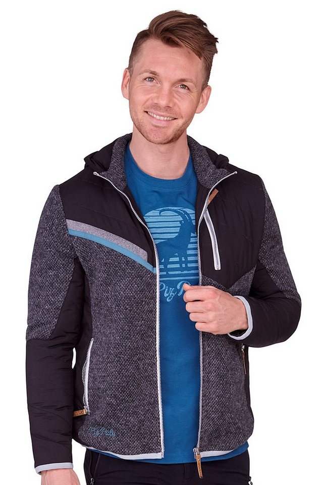 Piz Palü Outdoorjacke Outdoorjacke Herren - RÖSLAU - anthrazit von Piz Palü
