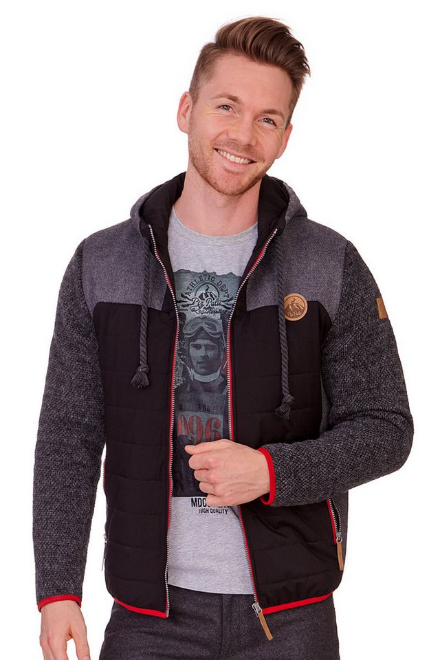 Piz Palü Outdoorjacke Steppjacke Herren - TEISNACH - schwarz/anthrazit von Piz Palü