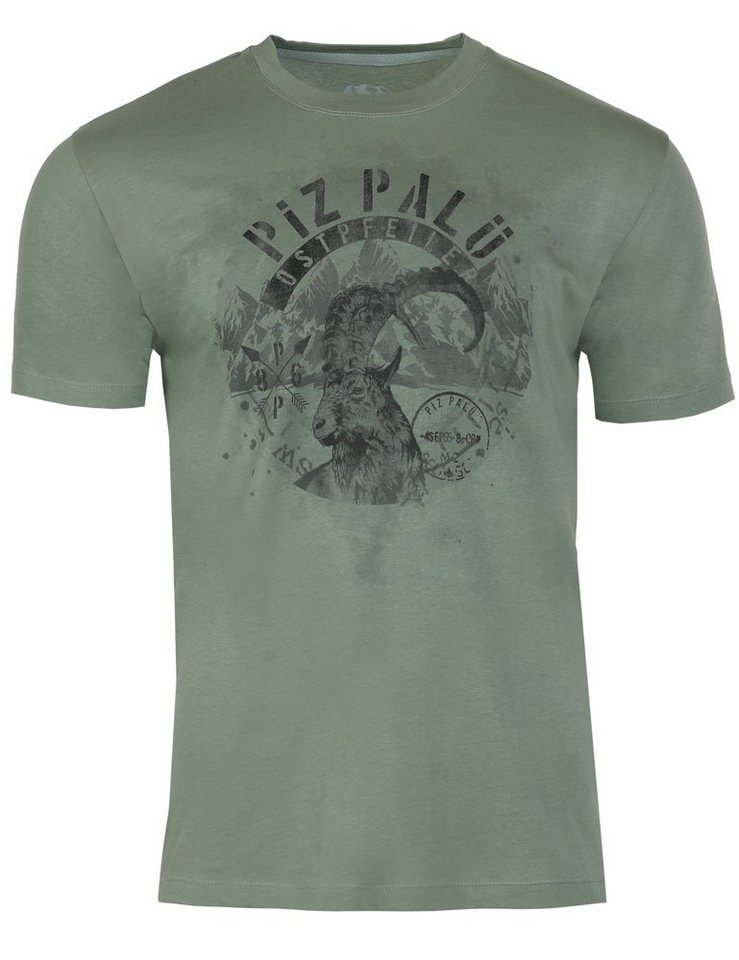 Piz Palü T-Shirt Piz Palü Herren Kurzarm Trachtenshirt 'Trogen' mit von Piz Palü