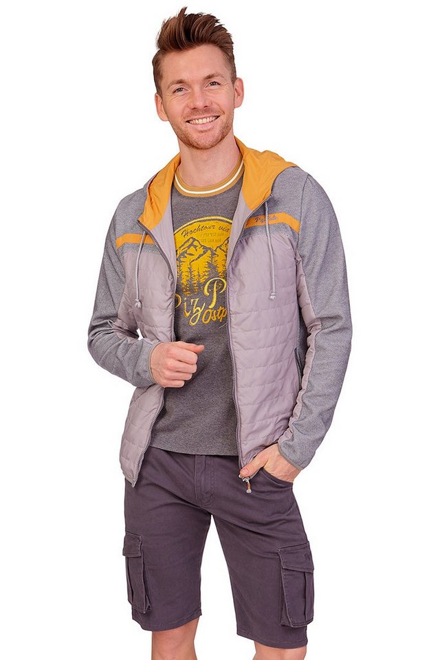 Piz Palü Trachtenjeans Jeans Bermuda Herren - WALLGAU - felsgrau, yeti von Piz Palü