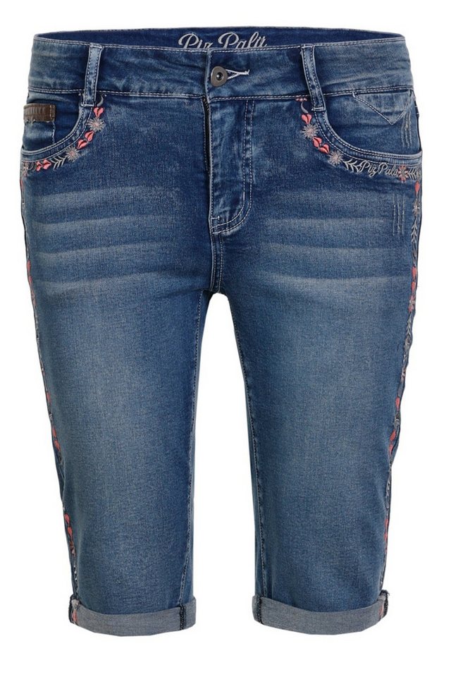 Piz Palü Trachtenjeans Trachtenjeans Damen - HAFENLOHR BERMUDA - denim von Piz Palü