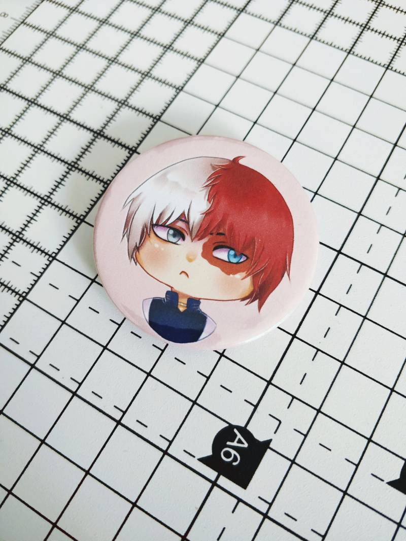 Hot/Cold Boy Button von PizdusArt