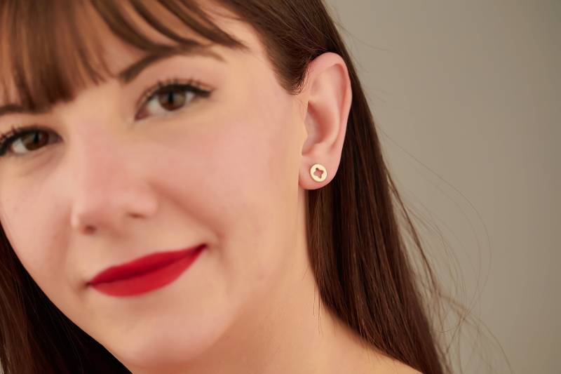 Klee Ohrstecker Sterling Silber Minimalist Ohrstecker von PizumiLondon