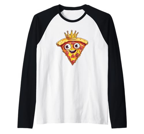 Royal Pizza Taking Over the Throne für Erwachsene und Kinder Raglan von Pizza King