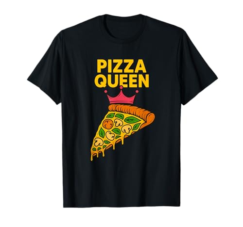 Pizza Queen, für Frauen, Mädchen, die Pizza lieben T-Shirt von Pizza Lover Designs