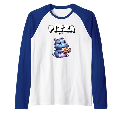 Pizza Baby Nilpferd Food American Food Usa Italy Gifts Raglan von Pizza Lovers gifts