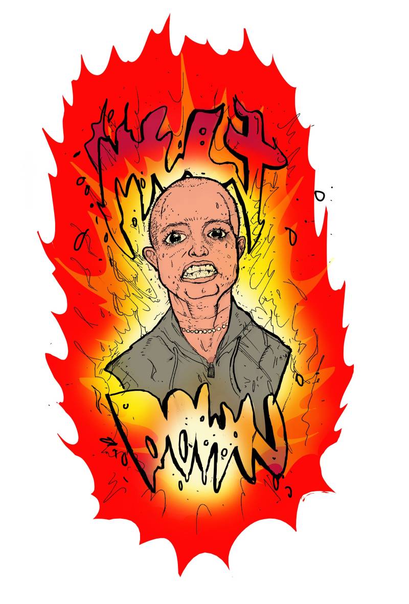 Pizza Pentagramm Melt Down T-Shirt von PizzaPentagram