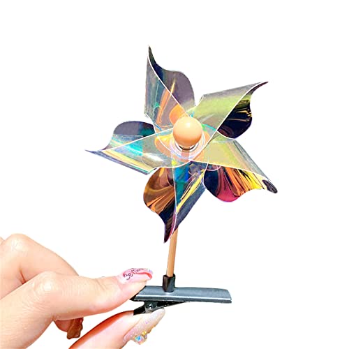 Bunte Haarnadel in Windmühlenform für Kinder, süßer Charm, Haarspange, ästhetisches Haar-Accessoire von Pjeghbvop