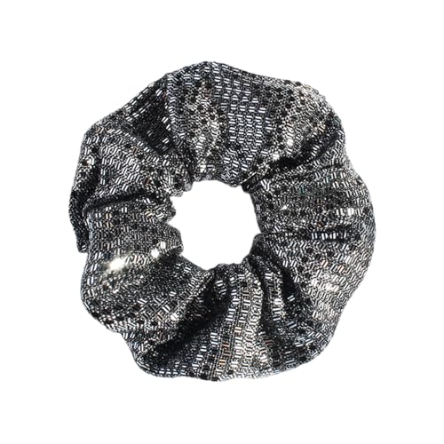 Einfaches, aber stilvolles elastisches Haargummi mit einzigartigem Paillettenverzierung, großes Haar-Accessoire von Pjeghbvop