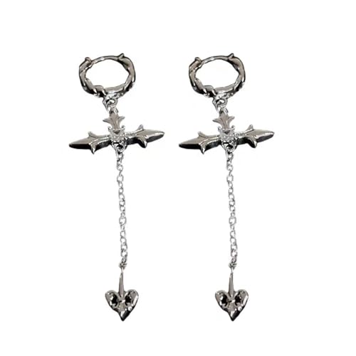 Einzigartige Fransen Ohrring Zirkon Kreuz Quasten Ohrringe Mode Swing Ocuad Accessoire Ohrohren Schmuck Für Tägliche Kleidung Stilvolle Ohrringe von Pjeghbvop