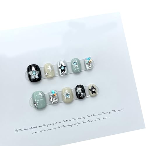 Einzigartige Kurze Presse Auf Nägeln Rund Accessoires Maniküre Nägel Kunst Falscher Stock Bei Dekoration Für Frauen Und Mädchen Künstlich von Pjeghbvop