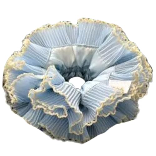 Haargummi, mehrlagig, Blau, Lacework Scrunchies Prinzessin at Large Multi Layer Tie Laciness Haargummi von Pjeghbvop