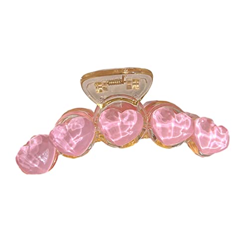Haarklammer für Damen, große Haarklammer, Bananenklammer, Liebesherz, Haarspangen, weibliche Haardekoration, Schmuck von Pjeghbvop