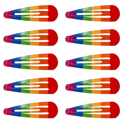 Haarnadeln in verschiedenen Formen, Regenbogenfarben, Haarspange für Teenager von Pjeghbvop