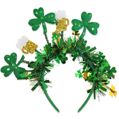 Haarreifen mit Kleeblattmuster, weich, einzigartig, mehrere Stile, Kopfschmuck, festliches Haar-Accessoire von Pjeghbvop