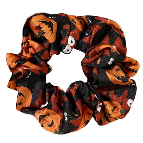 Halloween-Haargummis, Kürbis-Haargummis, weich, elastisch, Haargummis, Haar-Zubehör von Pjeghbvop