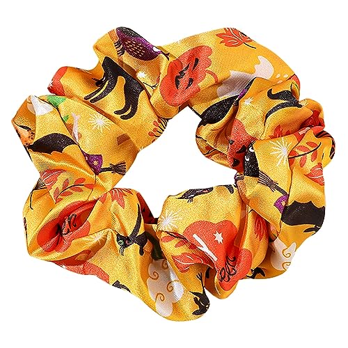 Halloween-Haargummis, Kürbis-Haargummis, weich, elastisch, Haargummis, Haar-Zubehör von Pjeghbvop