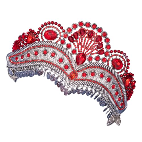 Handgefertigte Kronen Tiaras Schimmernde Strasskopfschmuck Für Hochzeitszeremonie Sprudelkristalle Brauthaarverzierung von Pjeghbvop