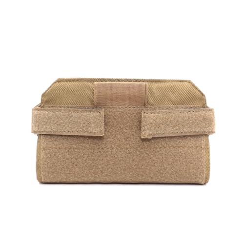 Jagd-Telefonhalterung, 17,5 x 11 cm, Jagdweste, Handyhalterung, horizontale Brust-Telefonhalterung für Weste, khaki von Pjeghbvop