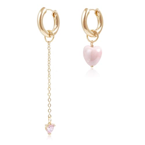 Mode Herz Anhänger Tassels Ohrringe Asymmetrische Ohrschnallen Frauen Hochzeit Accessoires Schmuck Geschenk Für Ihre Hochzeitszubehör von Pjeghbvop