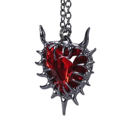 Pjeghbvop Aussage Thorn Herzkristall Halskette Einstellbare Länge Neckkette Stilvoller Schlüsselbeutel Kette Schmuck Für Moderne Frauen Legierung Anhänger Pjeghbvop Aussage Thorn Herzkristall Halskette Einstellbare Länge Neckkette Stilvoller Schlüsselbeutel Kette Schmuck Für Moderne Frauen Legierung Anhänger von Pjeghbvop