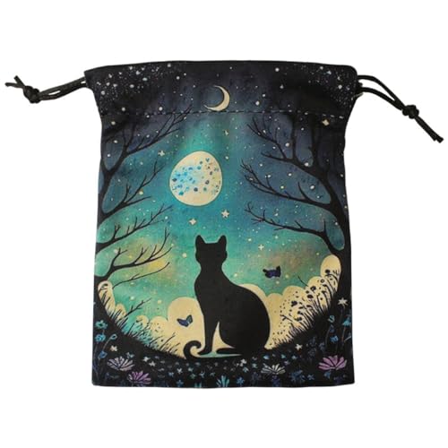 Pjeghbvop Divinations Tischdecke, Orakel, Kartendeck, Brettspiel, Tasche, Kordelzug, Schmuck, Tarot-Geschenke, Hochzeitstasche von Pjeghbvop