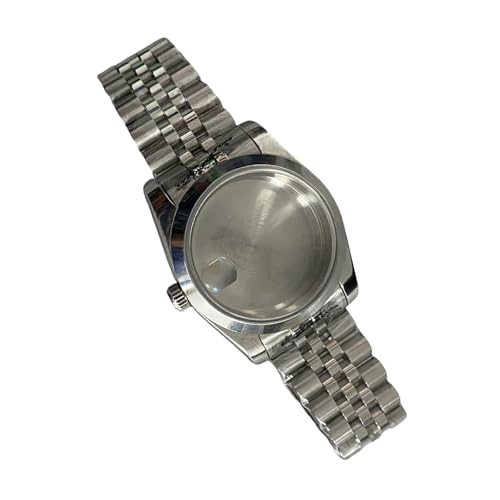 Pjeghbvop Edelstahl-Uhrenlünette und Metallband, modisches Herren-Gehäuseteil für Reparatur und Mods-Uhren-Reparaturteile, Five Baht Uhrenarmband, B Pjeghbvop Edelstahl-Uhrenlünette und Metallband, modisches Herren-Gehäuseteil für Reparatur und Mods-Uhren-Reparaturteile, Five Baht Uhrenarmband, B von Pjeghbvop