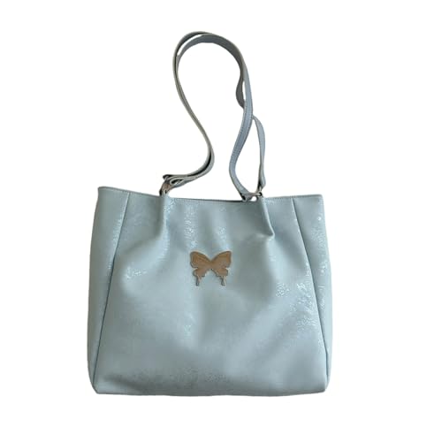 Pjeghbvop Frauen BAGEN SOFFENLICHE FARBELN SCHULTER TOP GRUND BERTERFLY ARABILE Große Kapazität Unterarm Für Reisearbeit Frauen Schmetterlings Achsel von Pjeghbvop