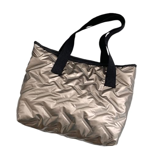 Pjeghbvop Mode Winter Gesteppte Puffer Umhängetasche Für Frauen Große Kapazität Weiche Leichte Handtasche Gepolstert Unterbringerte Schulter von Pjeghbvop