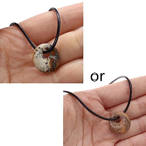 Pjeghbvop Naturstein Anhänger Halskette Exquisit von Pjeghbvop