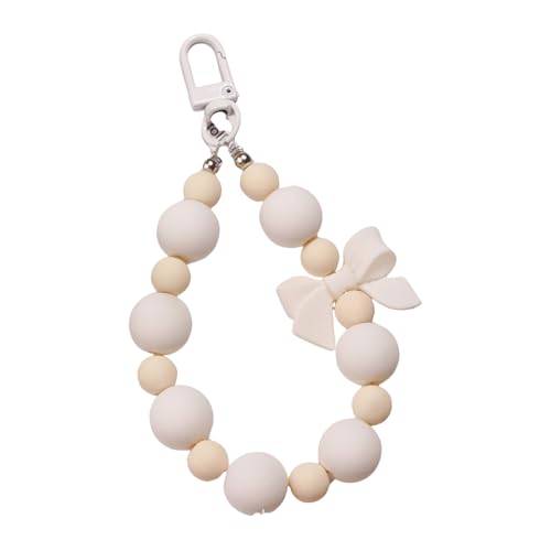 Pjeghbvop Perlen Keyring Kreativer Autos Schlüsselkette Rucksack Anhänger Süße Bögen Schlüsselbeutel Charme Bowknot Perlen Bowknot Keyrings Bag Backpack Car Schlüsselkette von Pjeghbvop