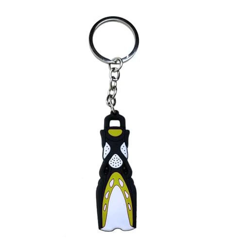 Pjeghbvop Tauchkeyring Von Tauchliebhabern Tragbare Tauch Flossen Schlüsselringe Silikon Stury Keychain Accessoire Für Fan Aquatic Hobby Item von Pjeghbvop