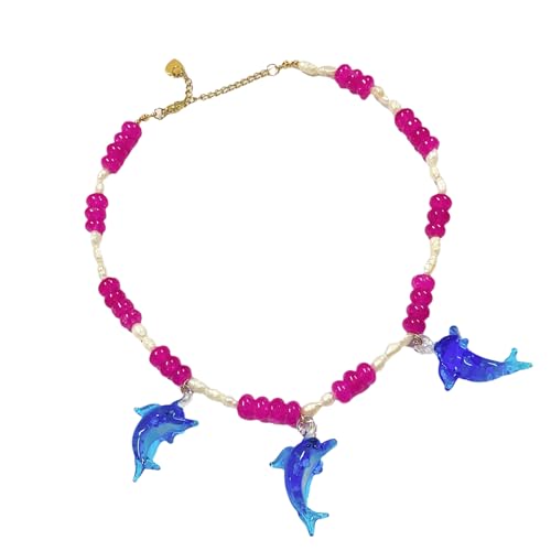 Pjeghbvop Verstellbare Länge Choker Stylish Frauen Und Mädchen Halskette Süßwasserperlen Perlen Für Schmuckbegeisterte Handgefertigte Perlen von Pjeghbvop