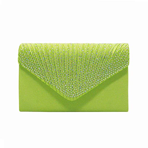 Placitiume Formal Envelope Clutch Bag for Women - Crossbody and Shoulder Handbag for Party, Cocktail or Bridal Events, zitrone, Small Placitiume Formal Envelope Clutch Bag for Women - Crossbody and Shoulder Handbag for Party, Cocktail or Bridal Events, zitrone, Small von Placitiume